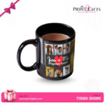 Personalised Photo Black Mug