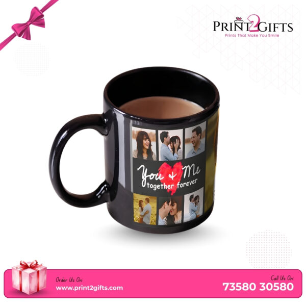 Personalised Photo Black Mug