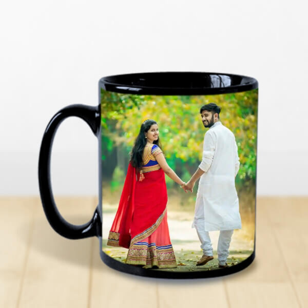 Personalised Photo Black Mug - 2